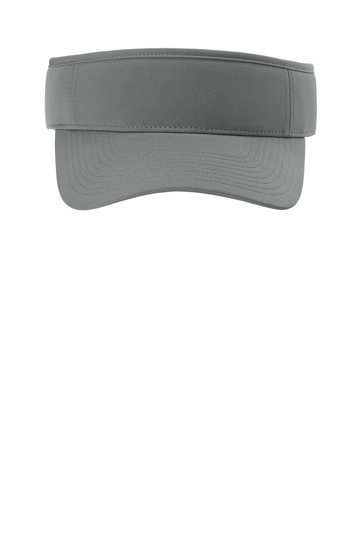 Front View of DeepSmoke Port Authority Poly Visor C983