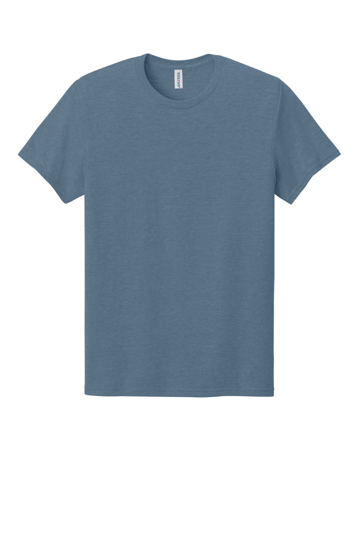 Front View of DenimHthr Jerzees Premium Blend Ring Spun T-Shirt 560M