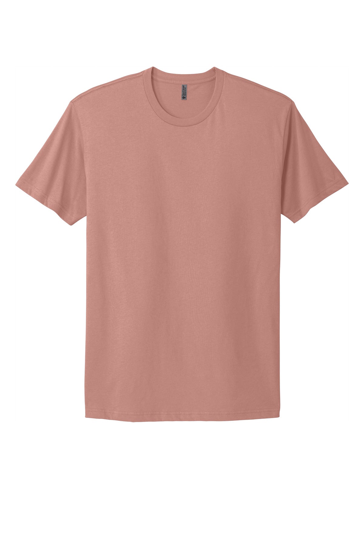 Front View of DesertPink Next Level Apparel Adult Cotton Tee. NL3600