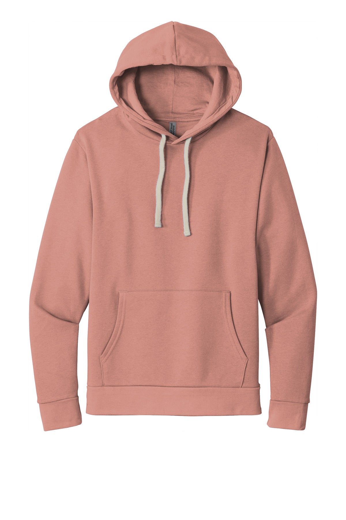 Front View of DesertPink Next Level Apparel Adult Santa Barbara Pullover Hoodie. NL9303