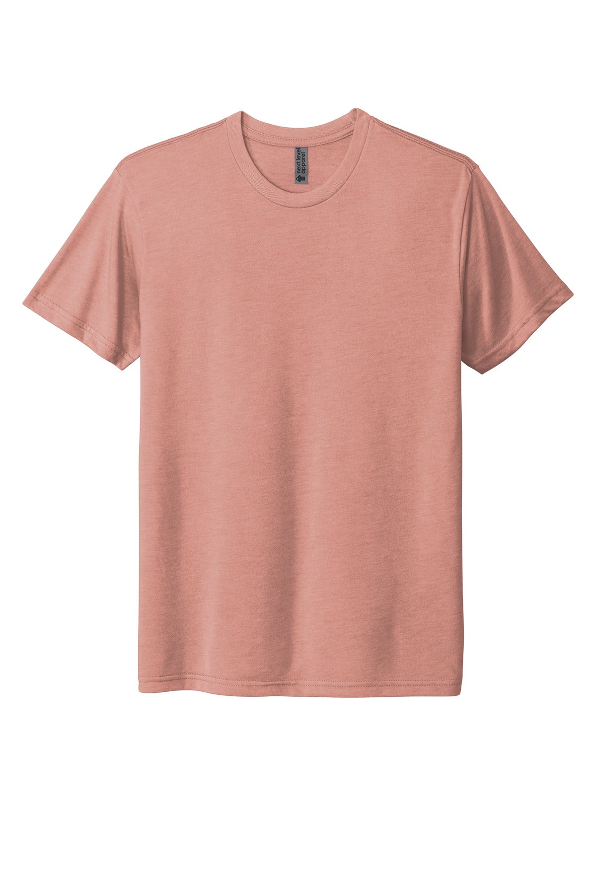 Front View of DesertPink Next Level Apparel Adult Tri-Blend Tee. NL6010