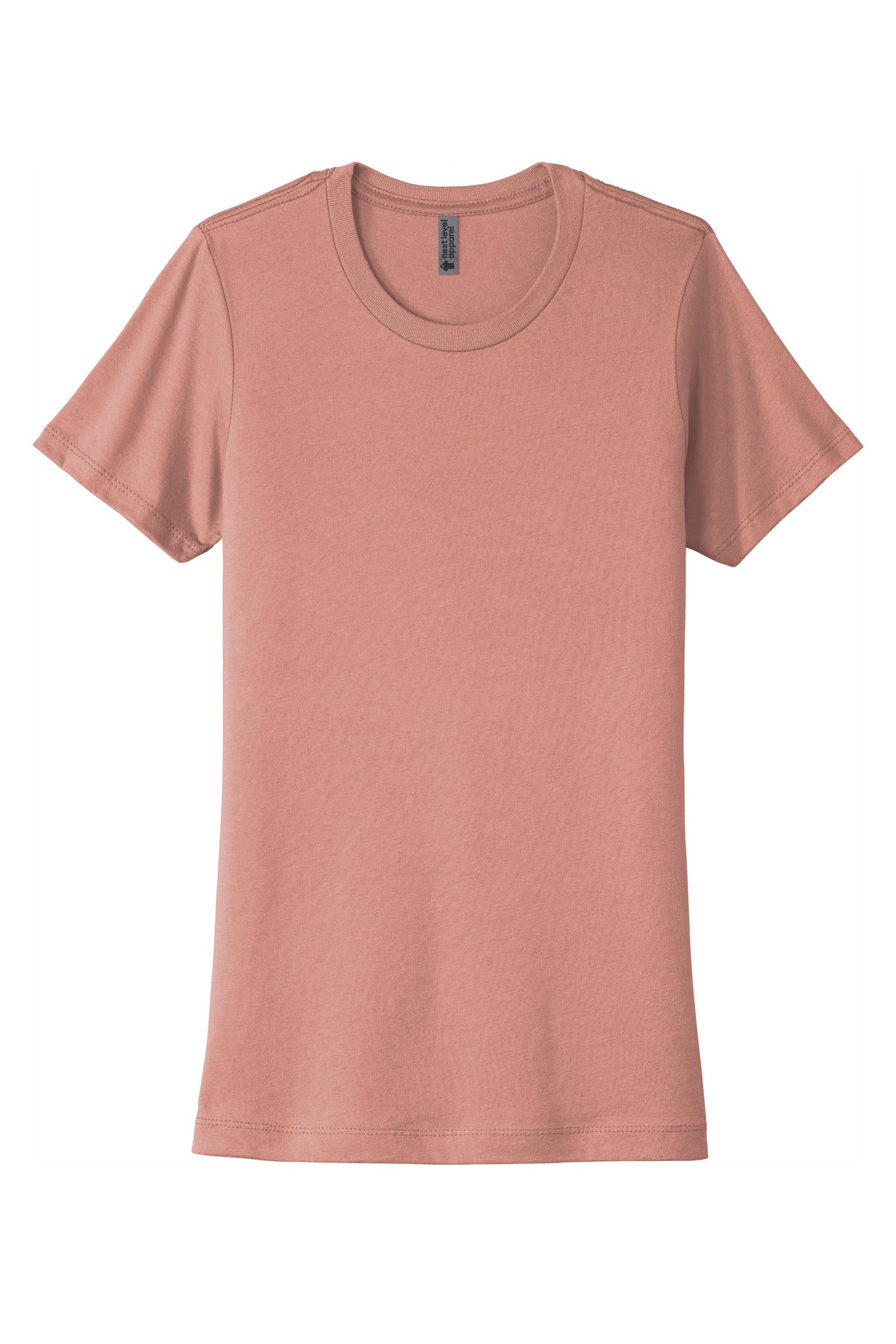 Front View of DesertPink Next Level Apparel Women's Cotton Tee. NL3900
