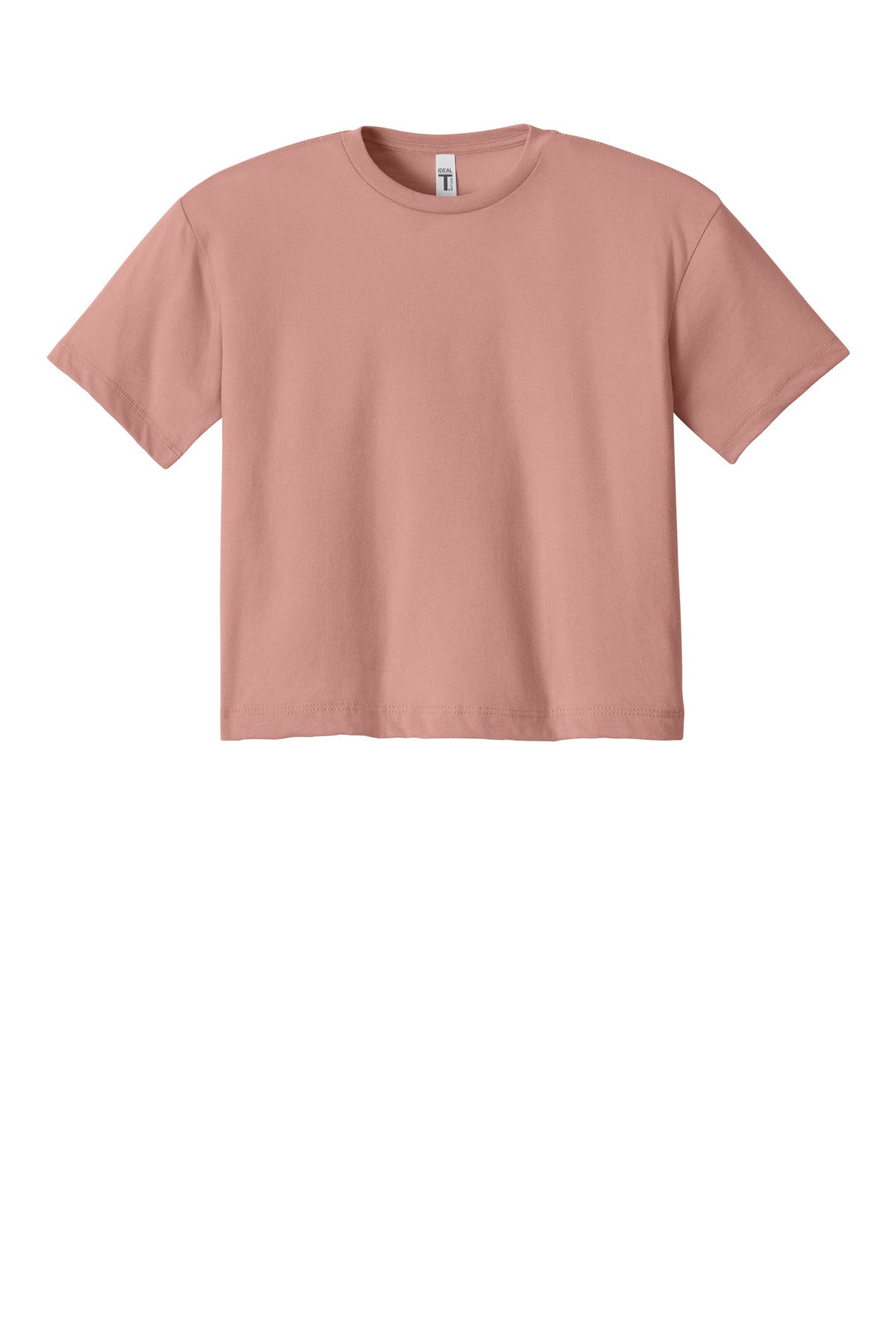 Front View of DesertPink Next Level Apparel Women's Ideal Crop Top NL1580