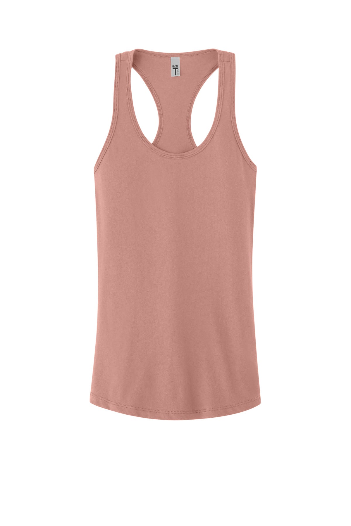 Front View of DesertPink Next Level Apparel Women's Ideal Racerback Tank NL1533
