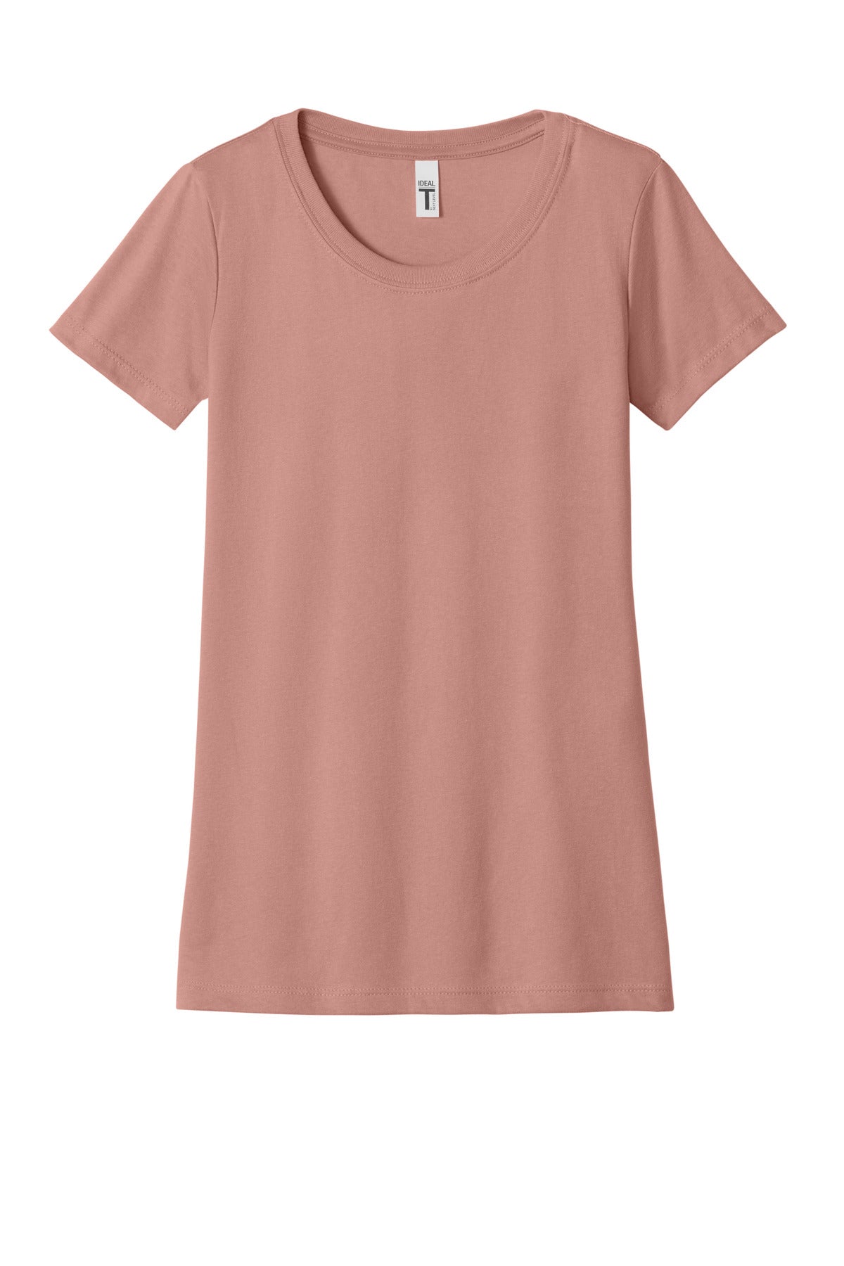 Front View of DesertPink Next Level Apparel Women's Ideal Tee NL1510