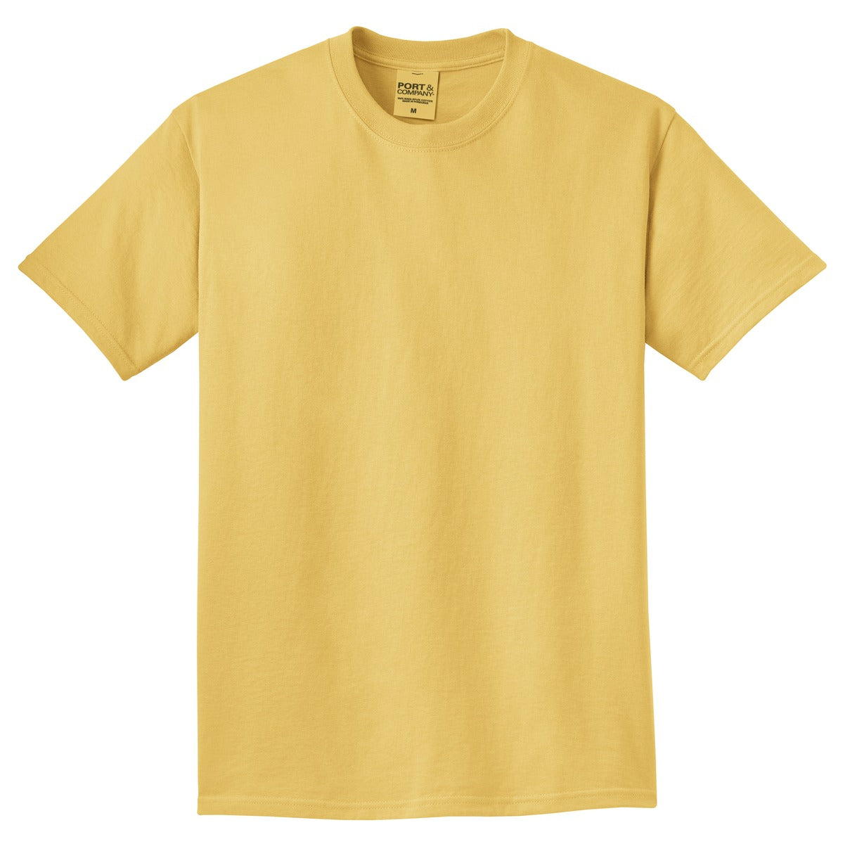 Front View of Dijon Port & Co Beach Wash Garment-Dyed Tee. PC099