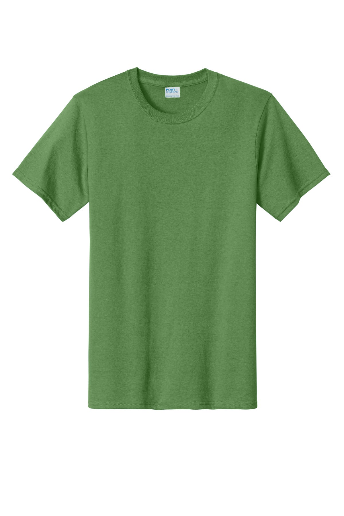 Front View of Dill Green Port & Co Tall Essential Tee. PC61T