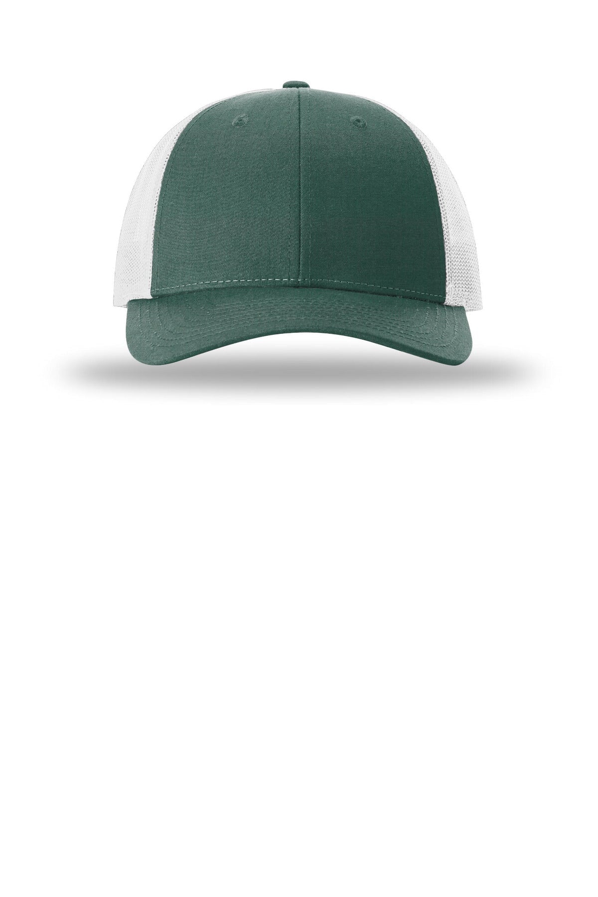 Front View of DkGnHt/LGy Richardson Low Pro Trucker 115