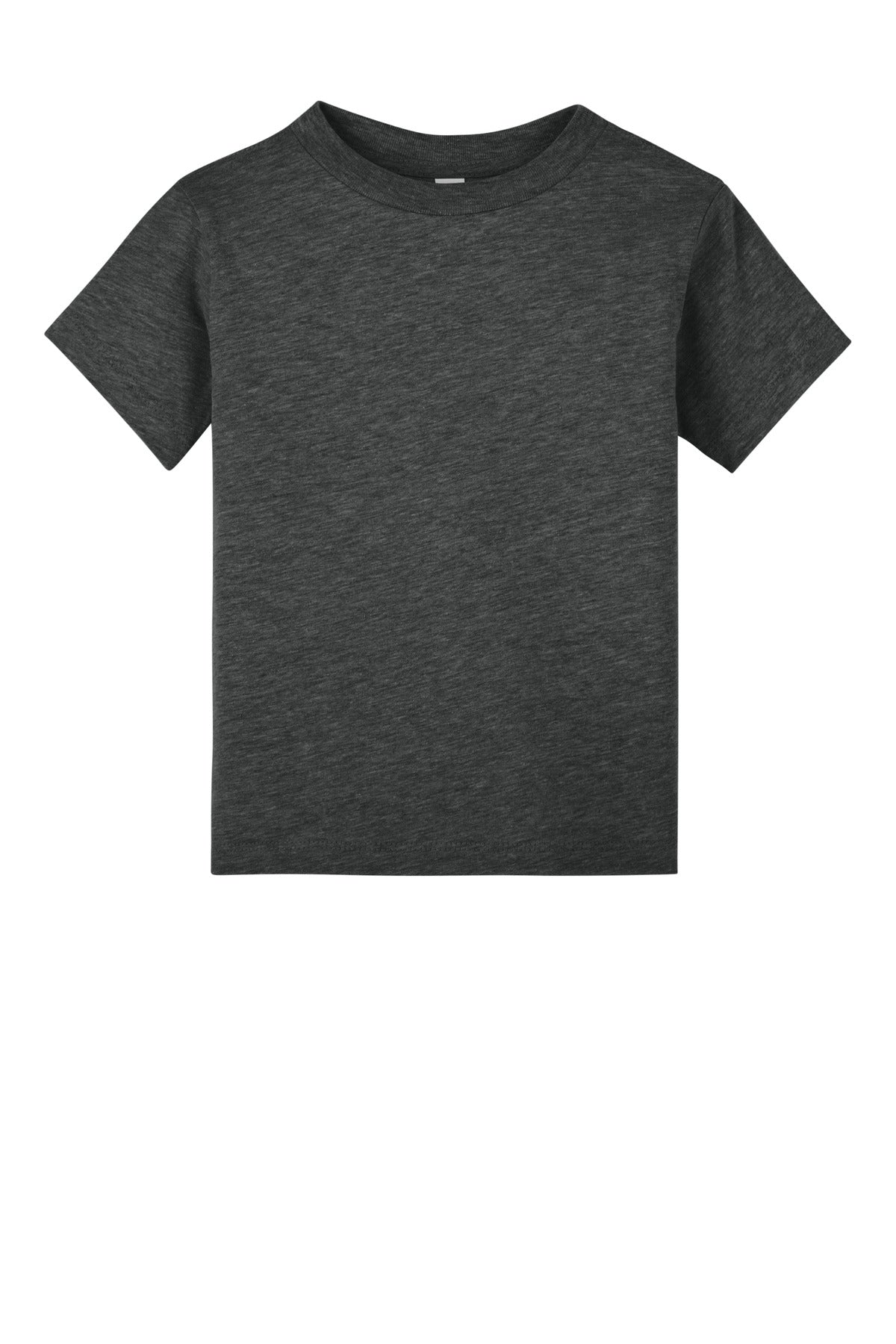 Front View of DkGyHthr BELLA+CANVAS Toddler Short Sleeve Tee BC3001T