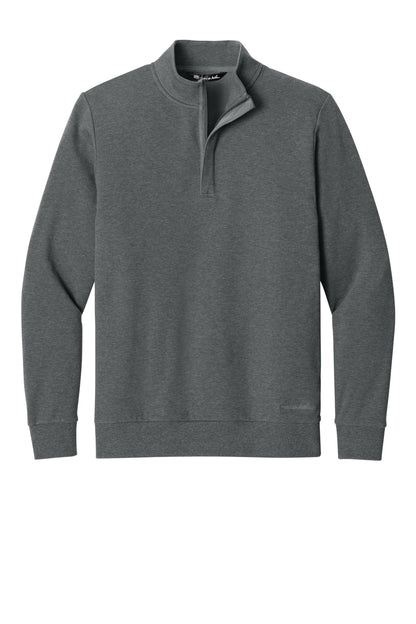Front View of DkGyHthr TravisMathew Ocean Villa 1/4-Zip TMA41421