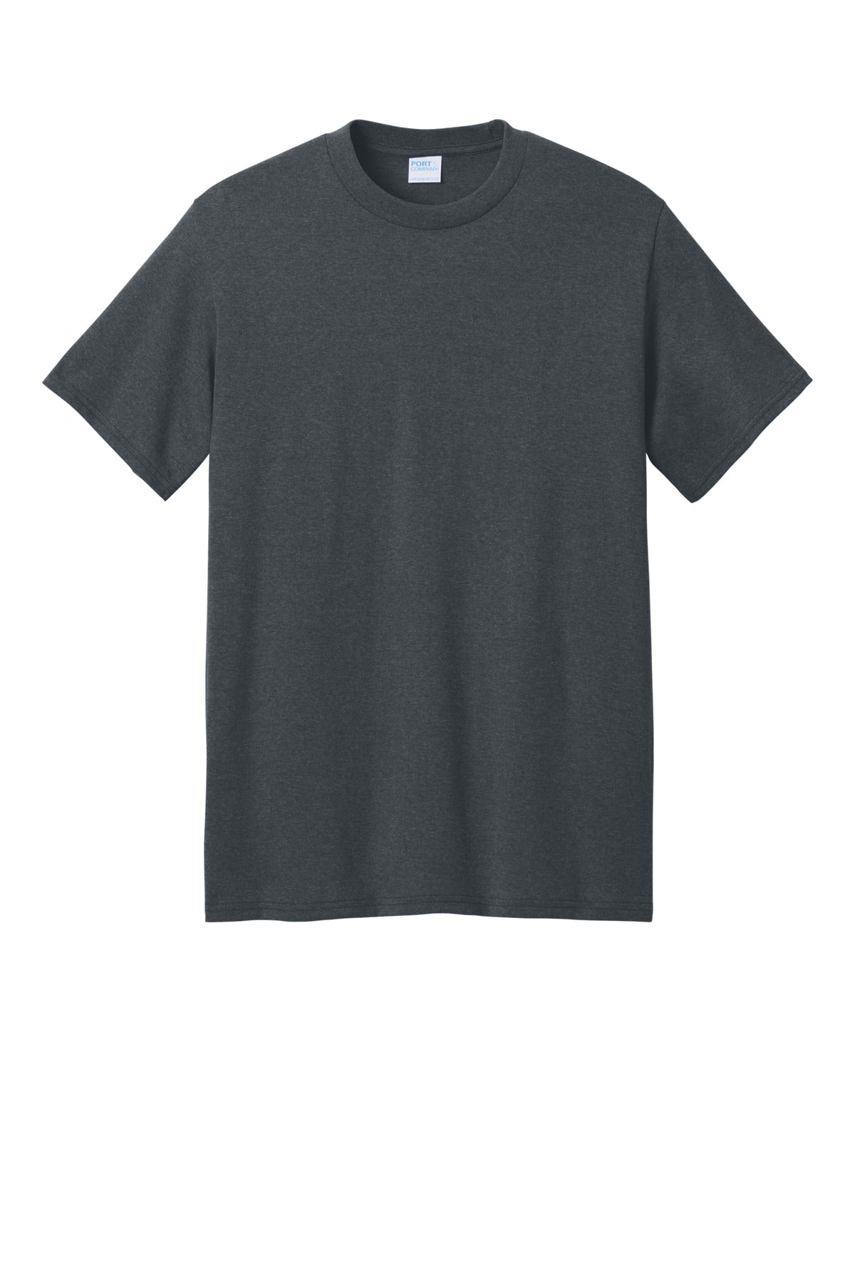 Front View of DkHtGry Port & Co Core Blend Recycled Tee PC01