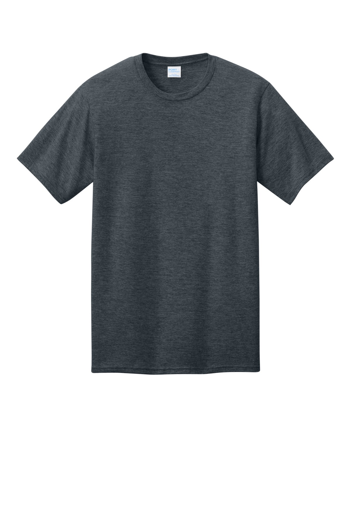 Front View of DkHtGry Port & Co CVC Tee PC340