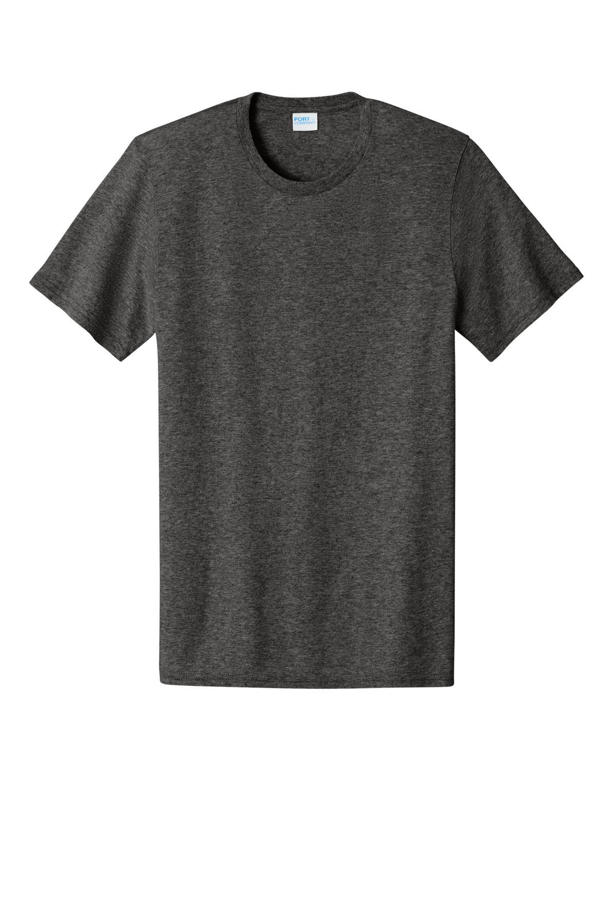 Front View of DkHtGry Port & Co Easy Cotton Tee PC43