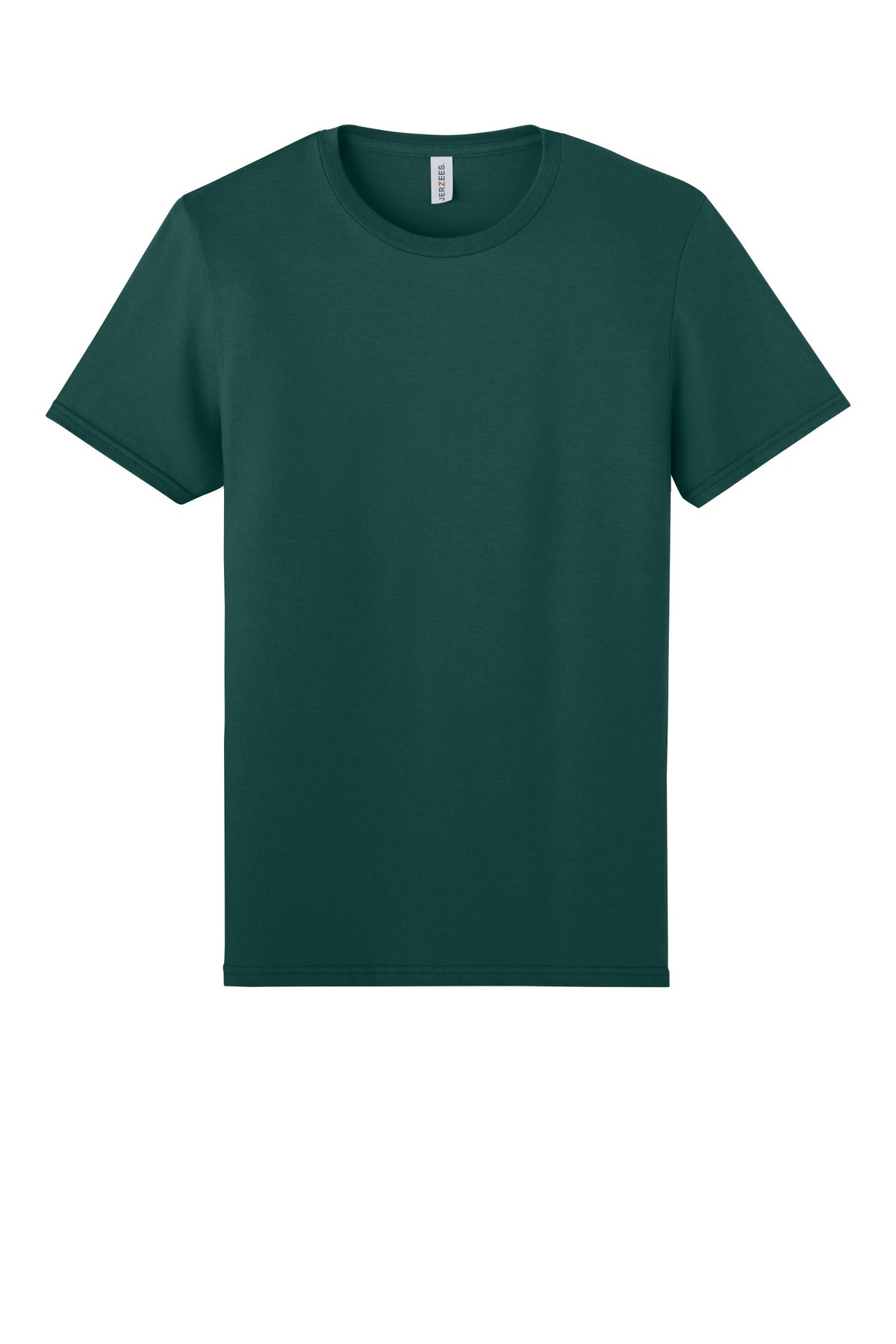 Front View of DpEmerald Jerzees Unisex Premium Combed Ring Spun Cotton Tee 570M