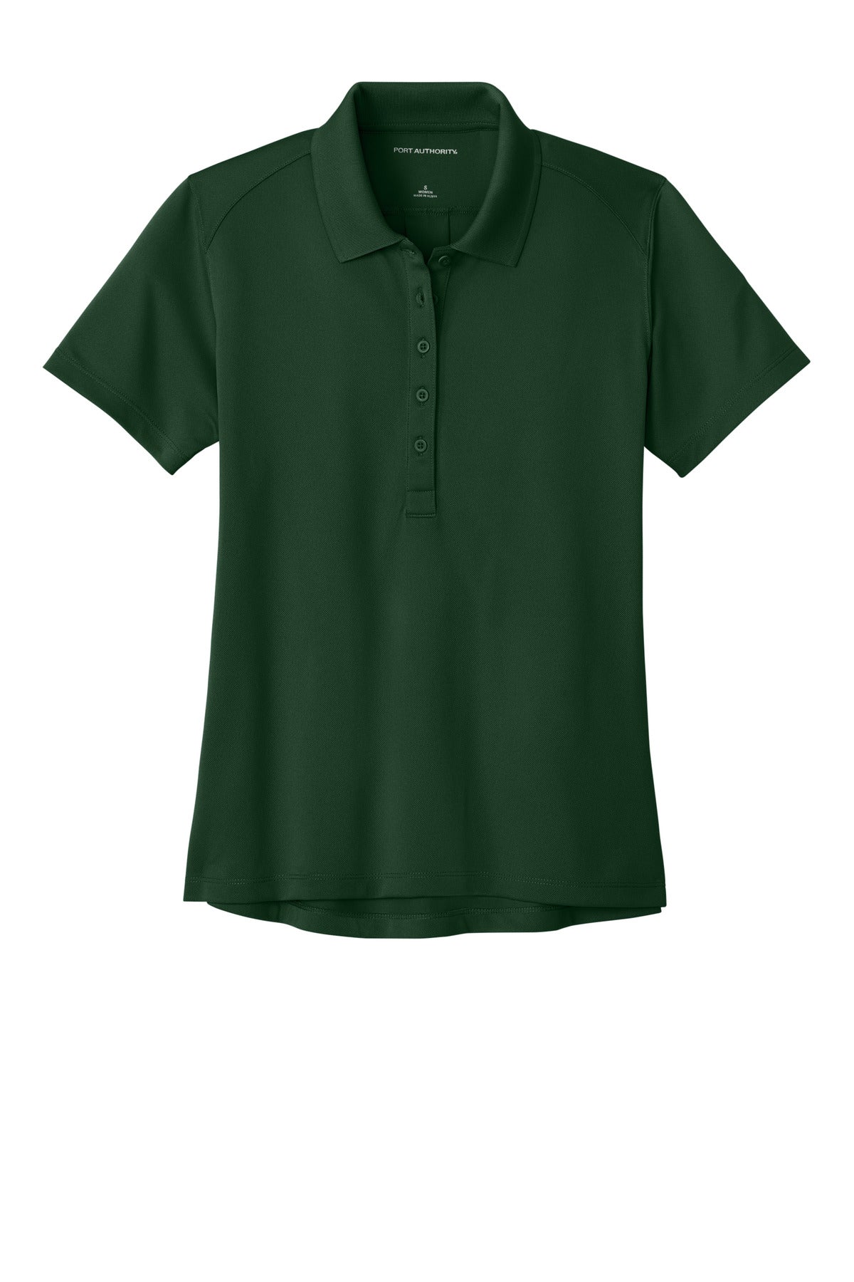 Front View of DpForGrn Port Authority Women's Wearever Performance Pique Polo LK240