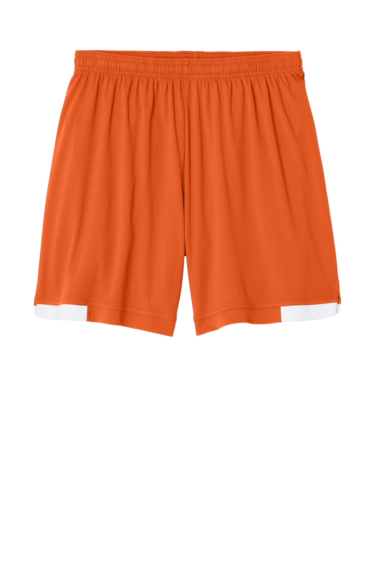 Front View of DpOr/White Sport-Tek Club 7" Short ST442