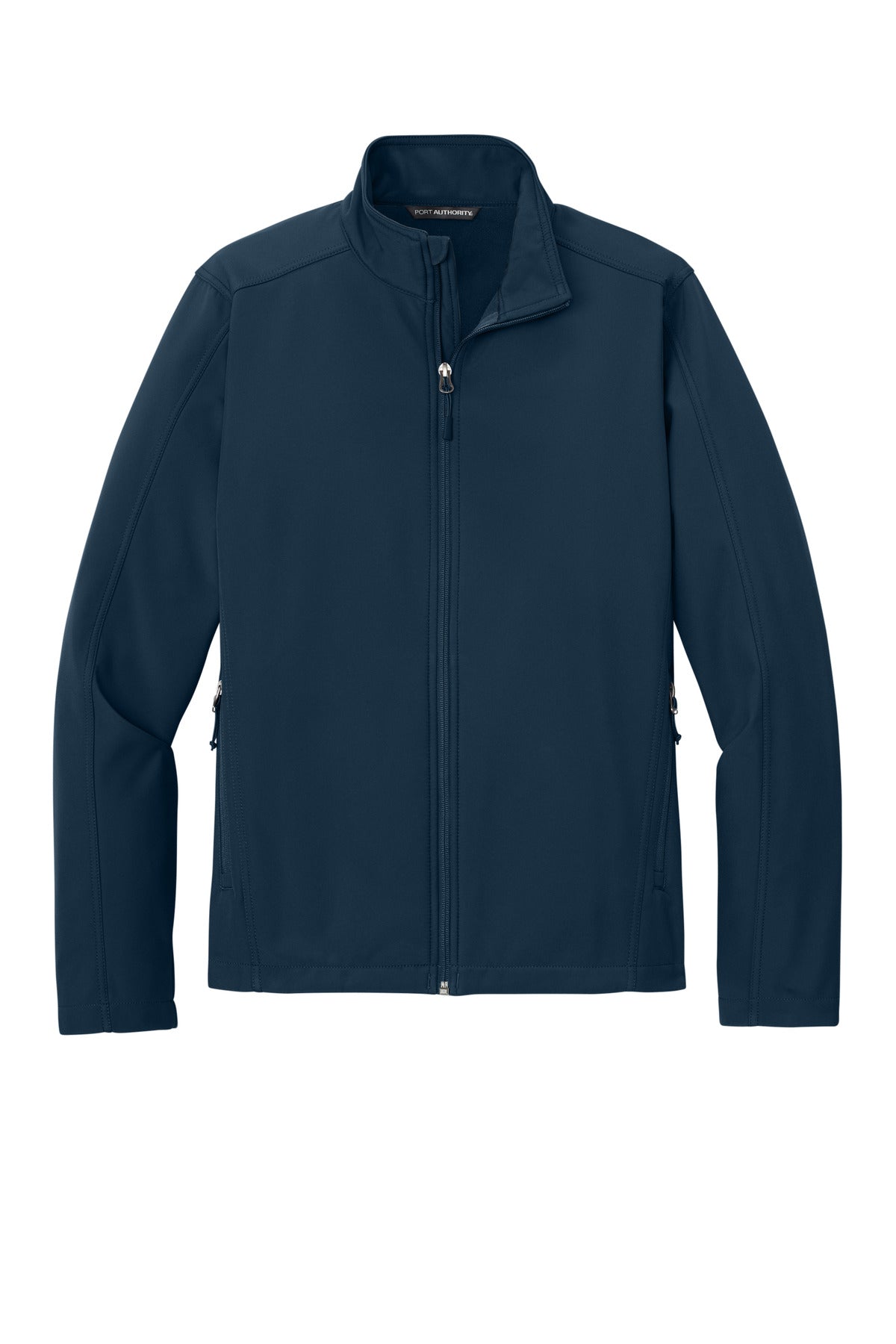 Front View of Dress Blue Nvy Port Authority Core Soft Shell Jacket. J317