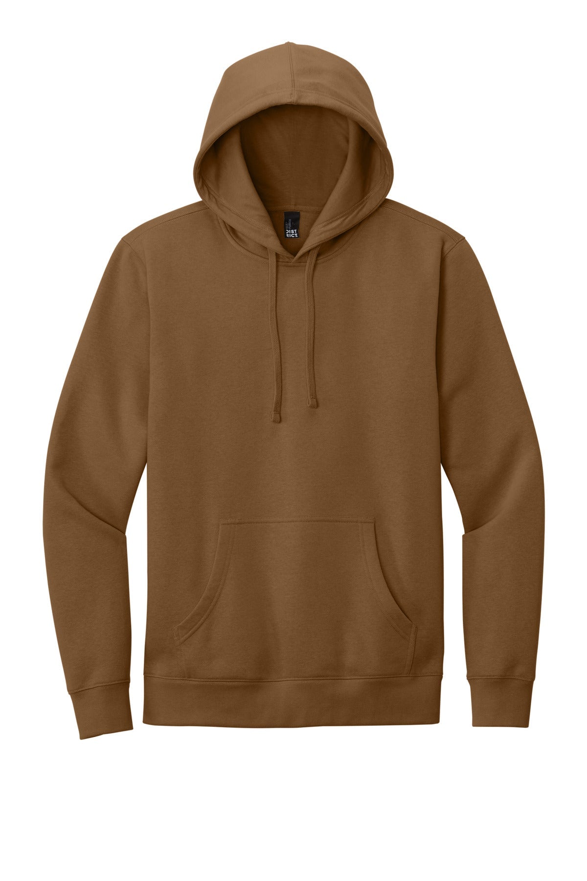 Front View of Duck Brown District V.I.T. Fleece Hoodie DT6100