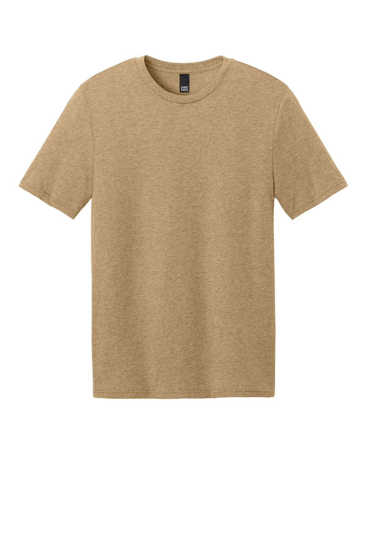 Front View of DuneHthr District Perfect Weight CVC Tee DT184