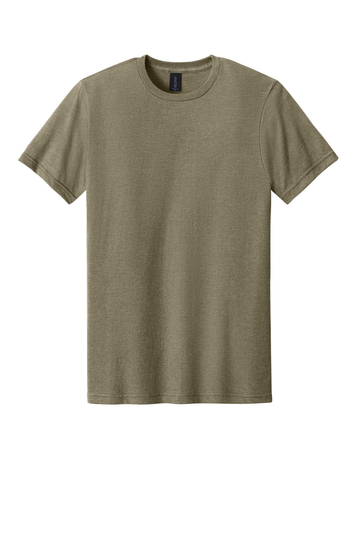 Front View of DuneMist Gildan Softstyle CVC Tee 64000CVC