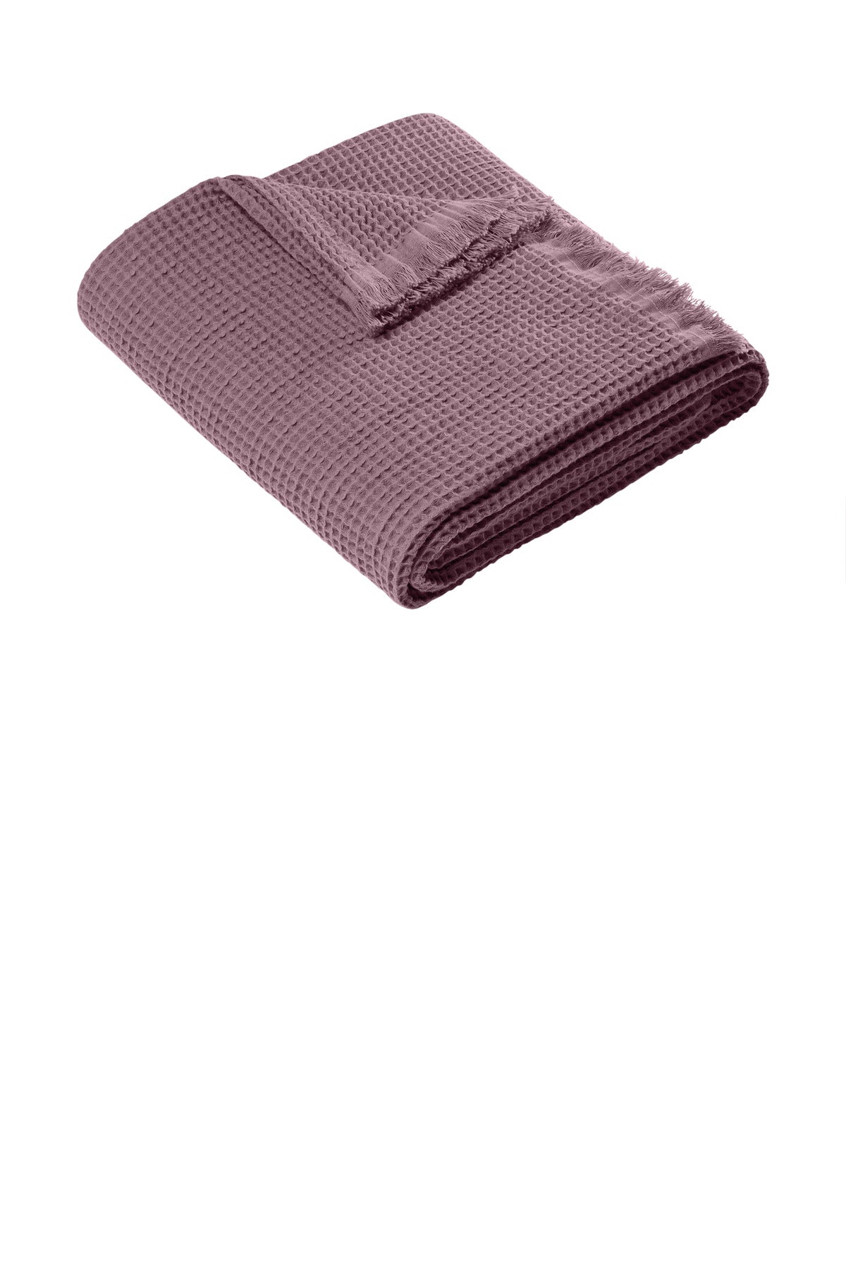 Front View of DuskyOrchd Port Authority Waffle Throw BP92