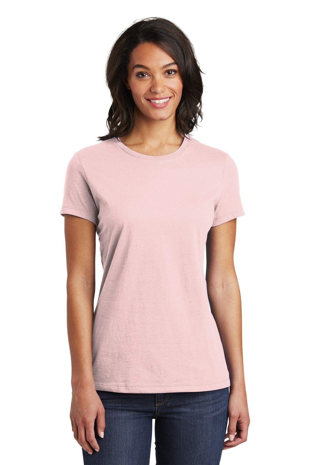 Front View of Dusty Lavender District Women's Very Important Tee . DT6002