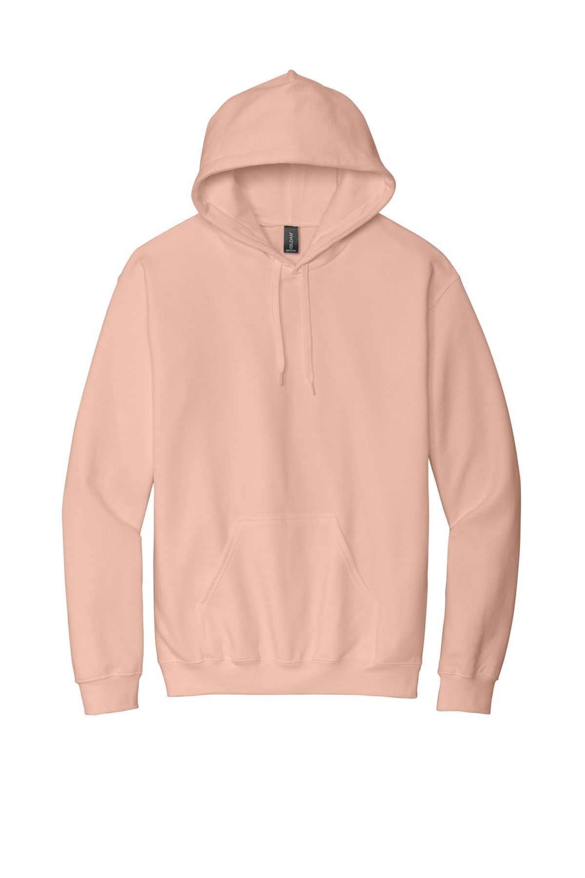 Front View of DustyRose Gildan Softstyle Midweight Pullover Hooded Sweatshirt SF500
