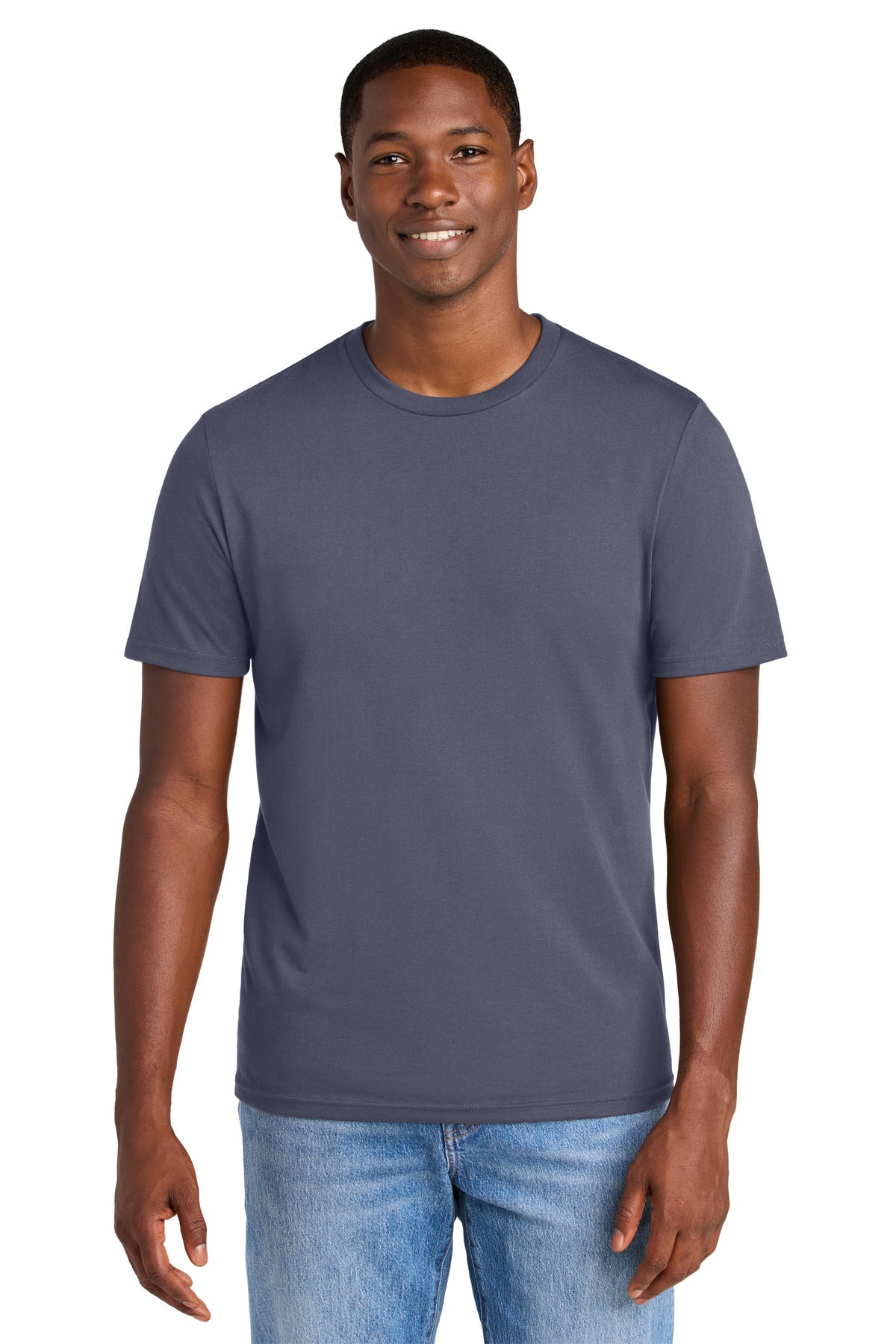 Front View of Elderberry District Perfect Weight CVC Tee DT184