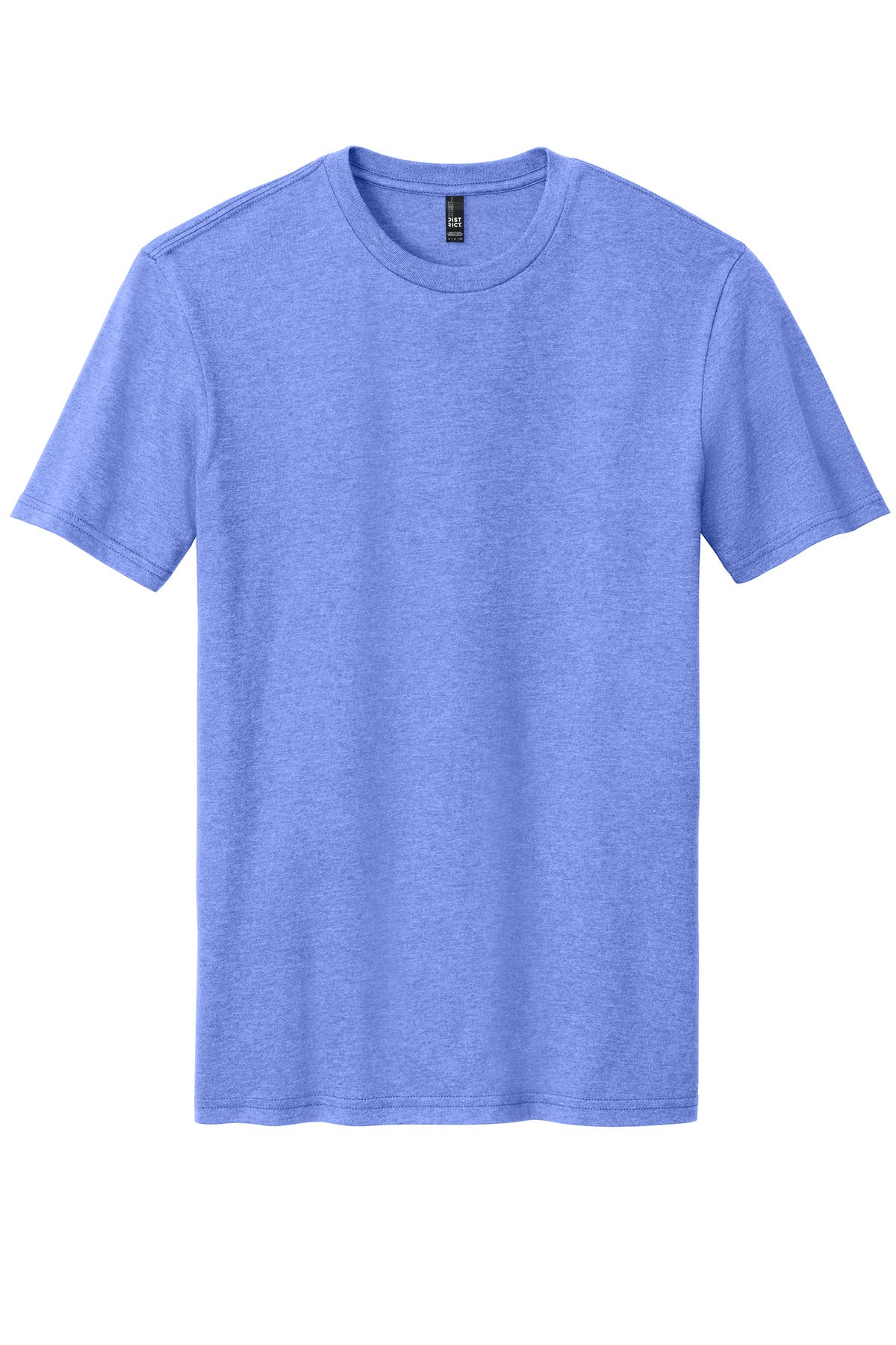 Front View of ElecPrplHt District Perfect Blend CVC Tee. DM108