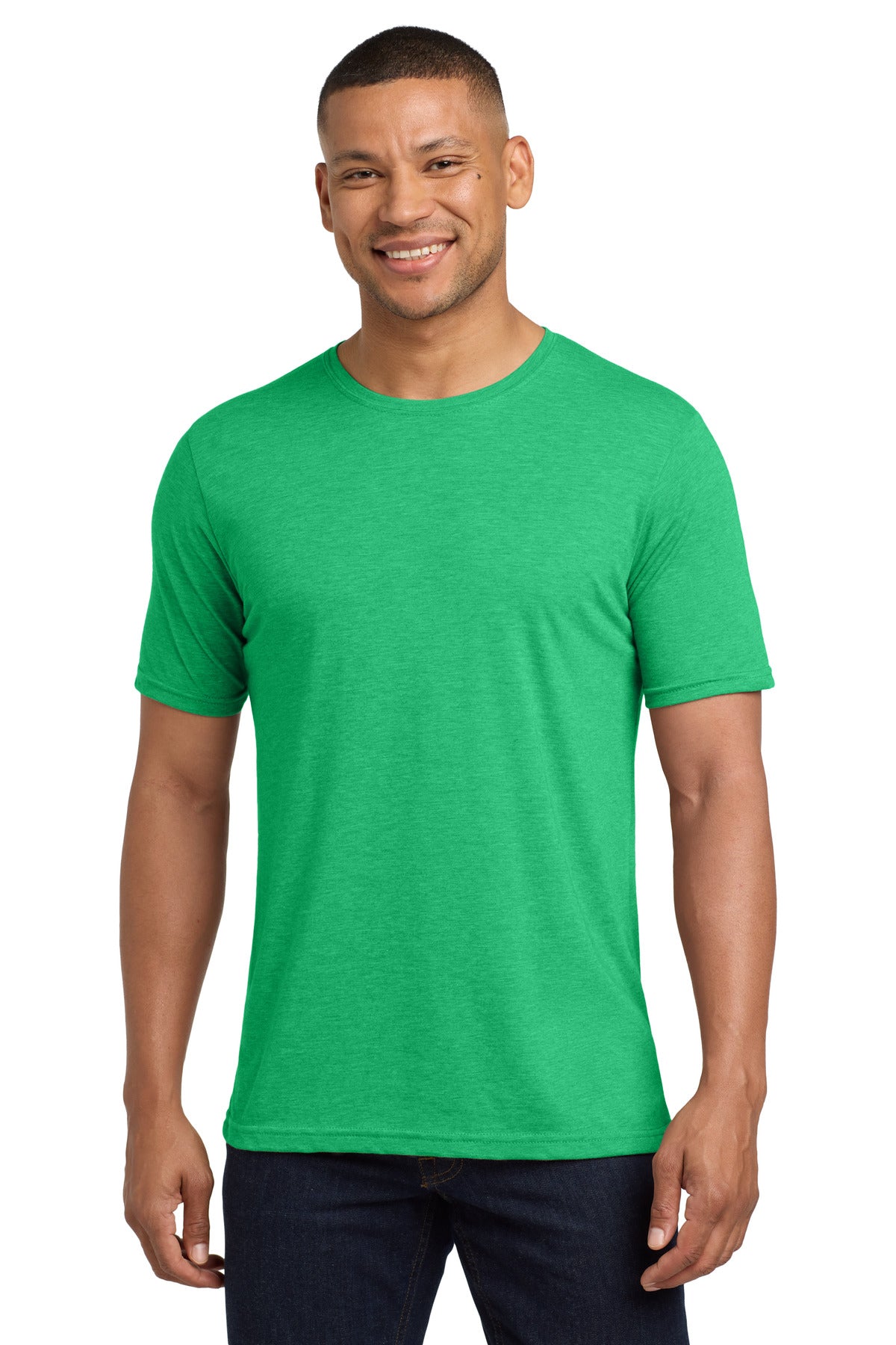 Front View of Envy Next Level Apparel Adult Poly/Cotton Tee. NL6200