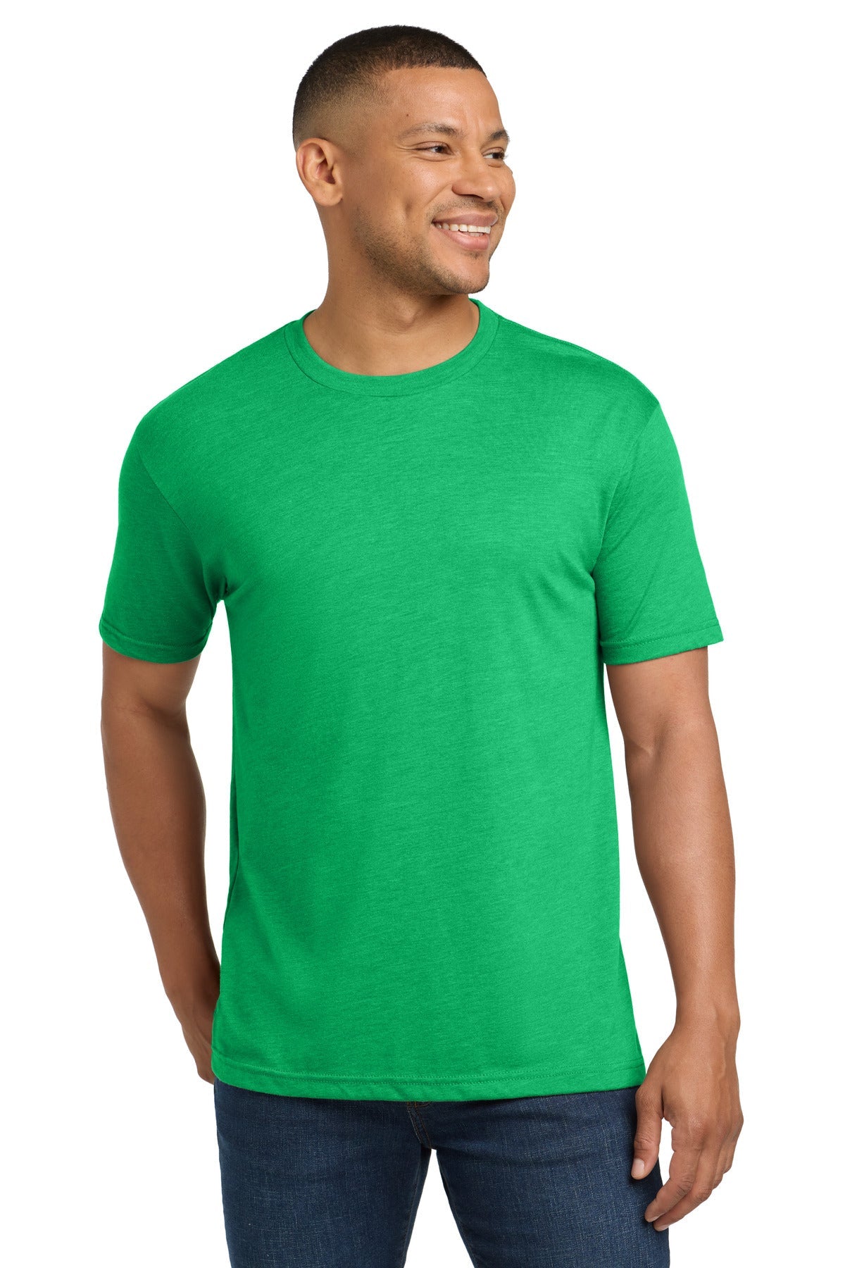 Front View of Envy Next Level Apparel Adult Tri-Blend Tee. NL6010