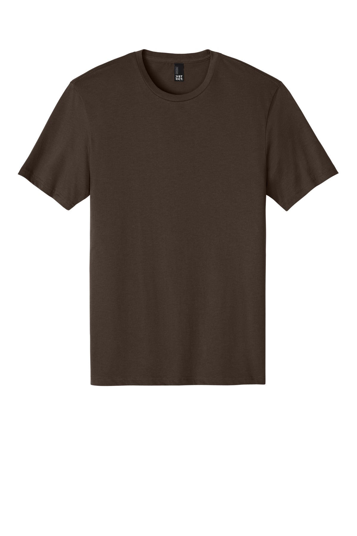 Front View of Espresso District Perfect Weight Tee. DT104