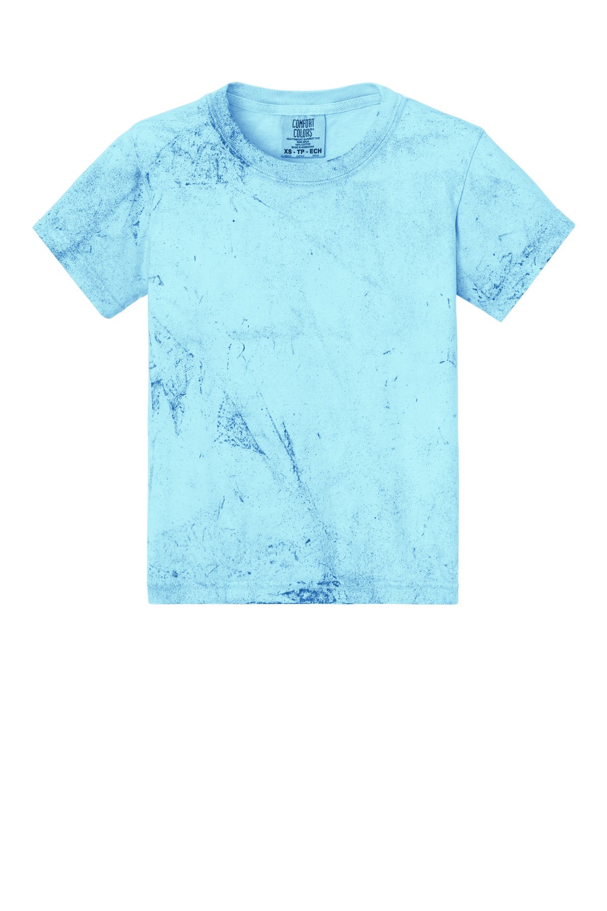 Front View of FijiBlue Comfort Colors Youth Heavyweight Color Blast Tee 1745Y