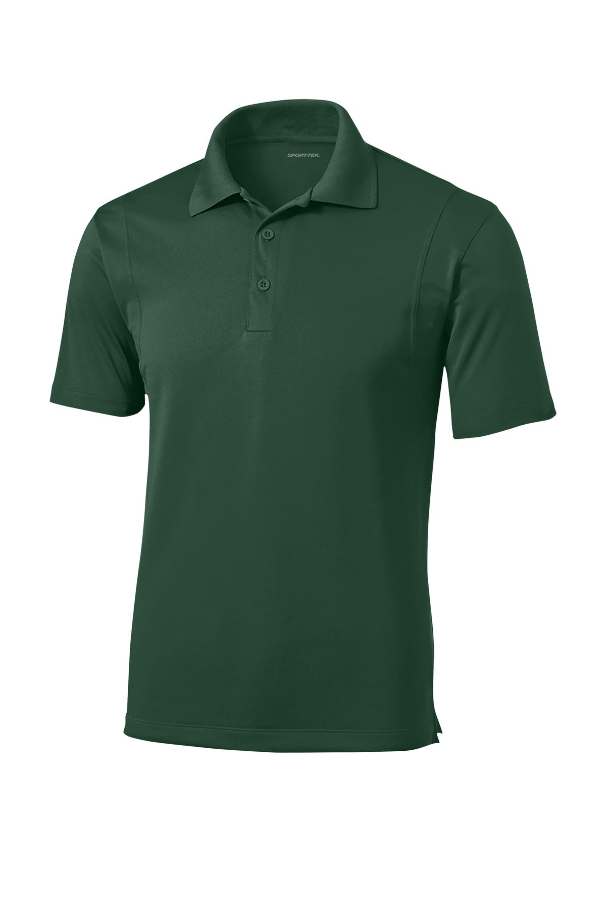 Front View of Forest Green Sport-Tek Micropique Sport-Wick Polo. ST650