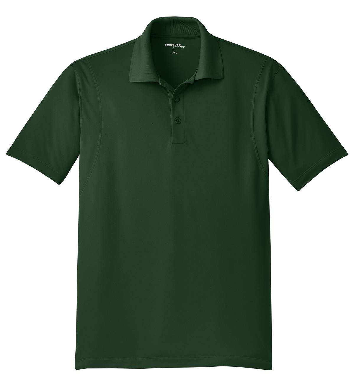 Front View of Forest Green Sport-Tek Micropique Sport-Wick Polo. ST650