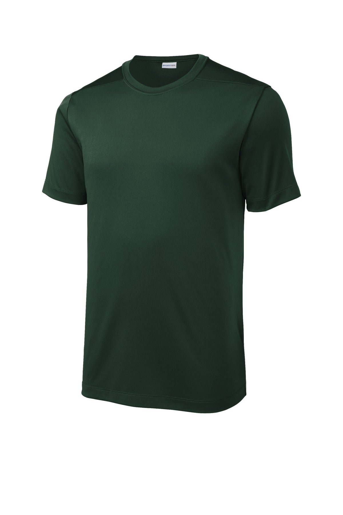 Front View of Forest Green Sport-Tek Posi-UV Pro Tee. ST420