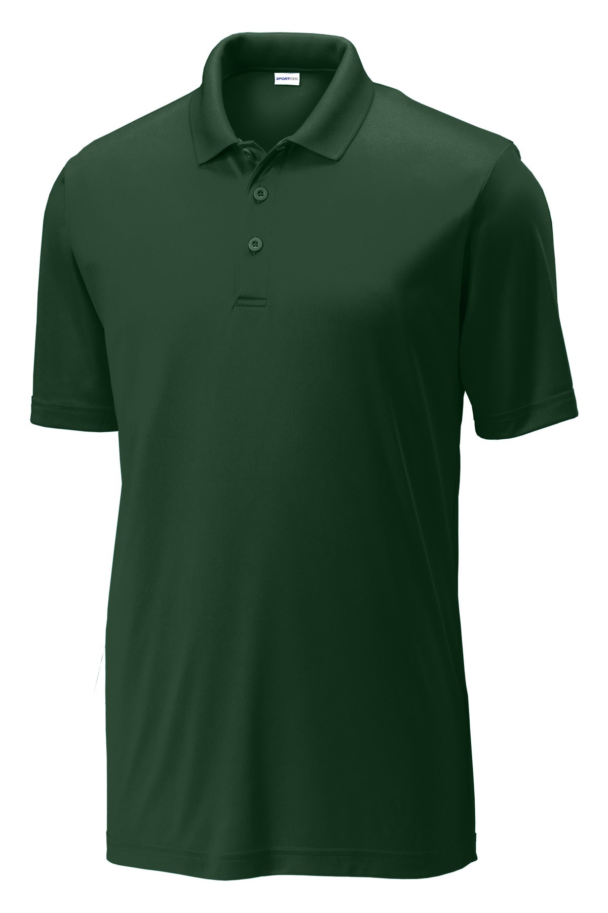 Front View of Forest Green Sport-Tek PosiCharge Competitor Polo. ST550