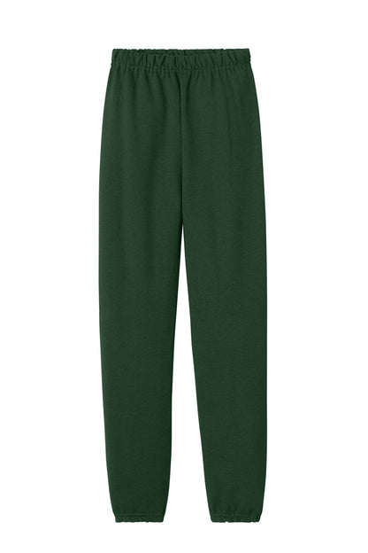 Front View of ForestGrn Jerzees Youth NuBlend Sweatpant 973B