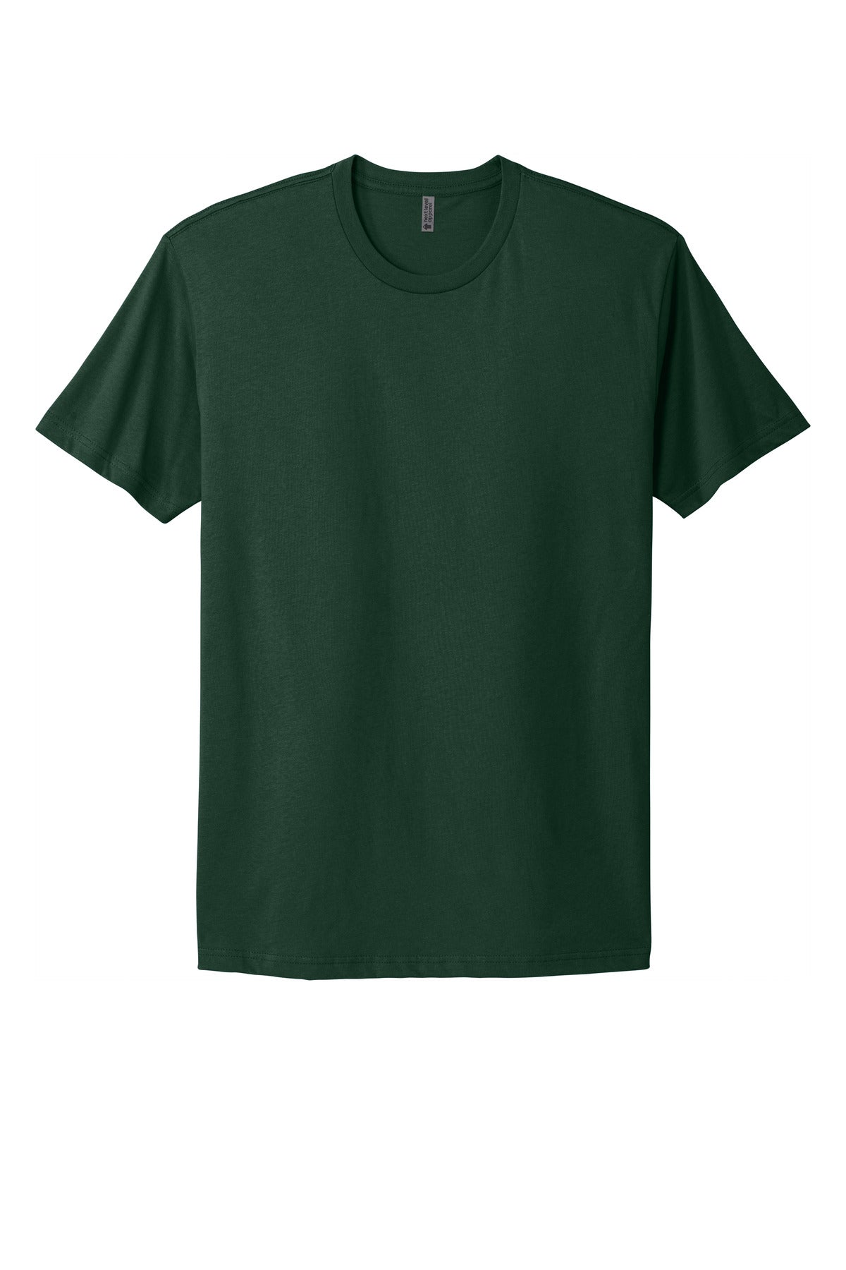 Front View of ForestGrn Next Level Apparel Adult Cotton Tee. NL3600