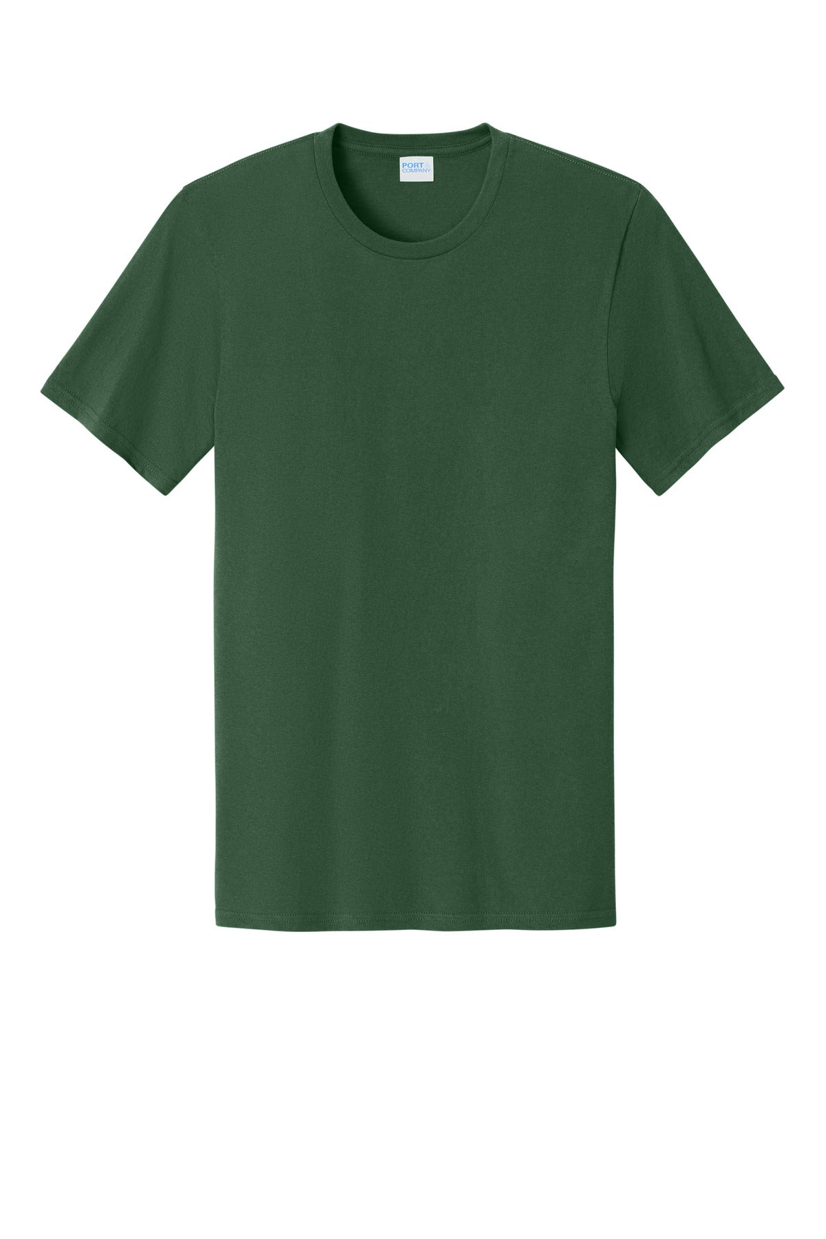 Front View of ForestGrn Port & Co Easy Cotton Tee PC43