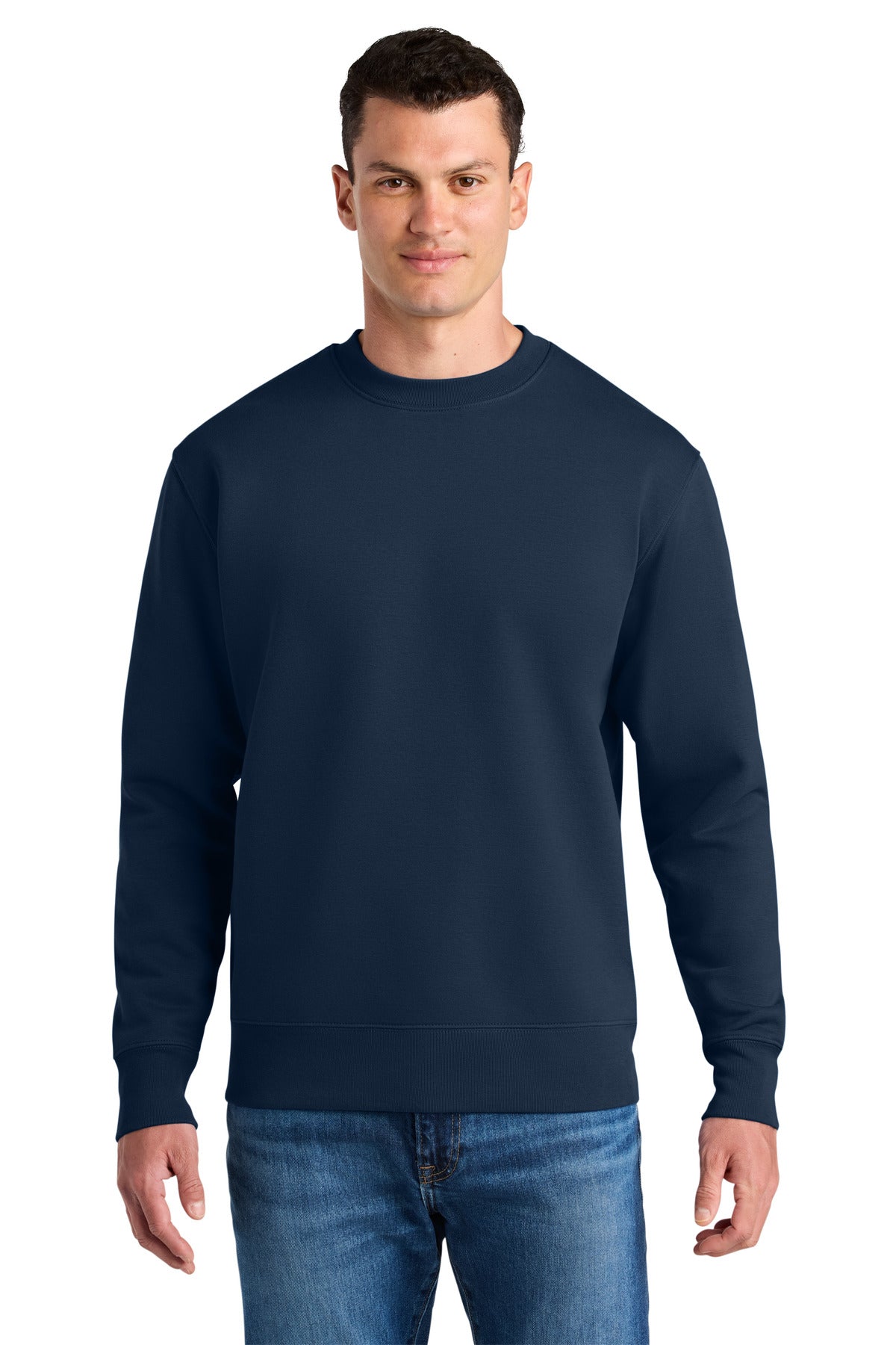 Front View of FrenchNavy Stanley/Stella Unisex Changer 2.0 Crewneck Sweatshirt SXU004