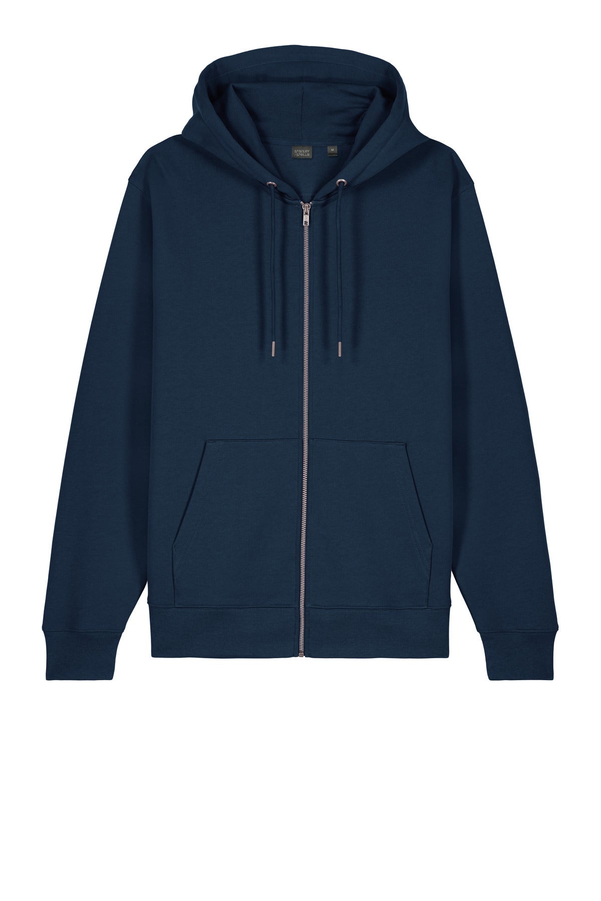 Front View of FrenchNavy Stanley/Stella Unisex Cultivator 2.0 Full-Zip Hooded Sweatshirt SXU005
