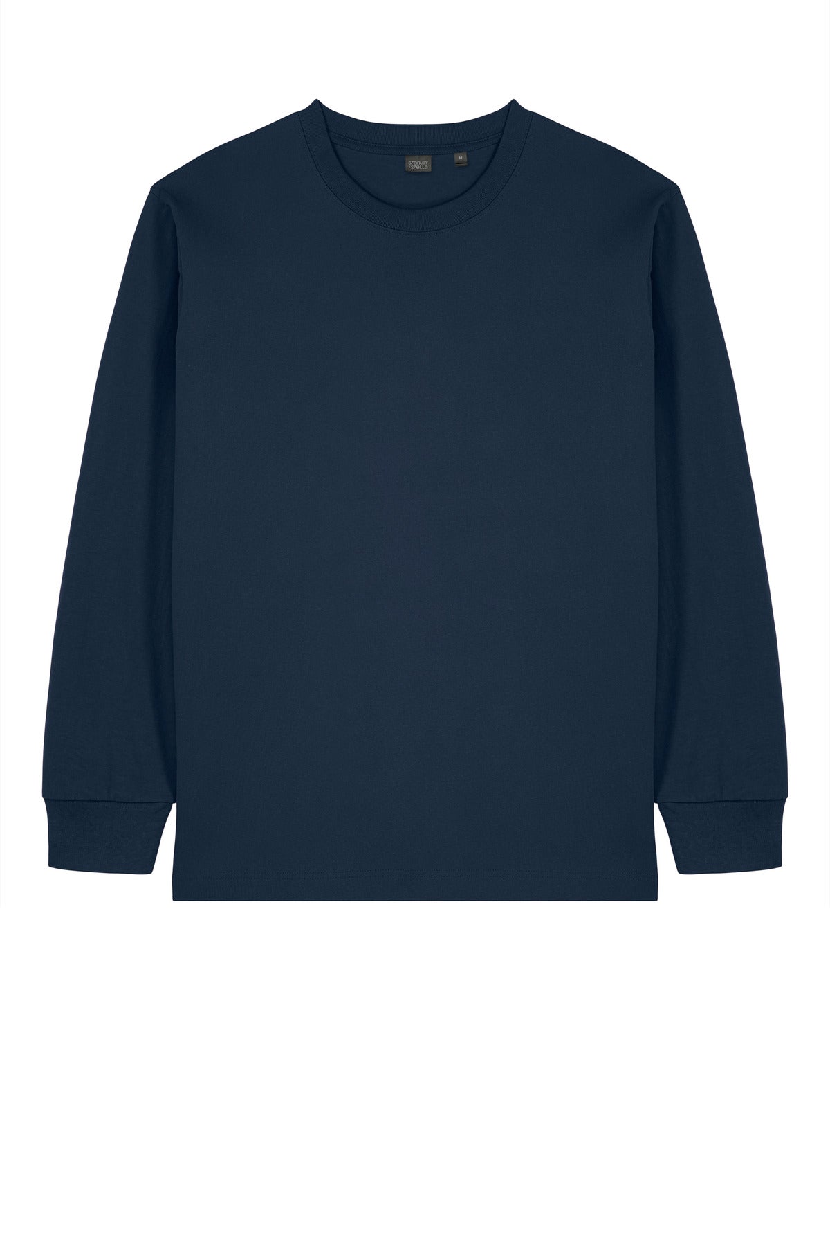 Front View of FrenchNavy Stanley/Stella Unisex Freestyler Heavyweight Long Sleeve Tee SXU023