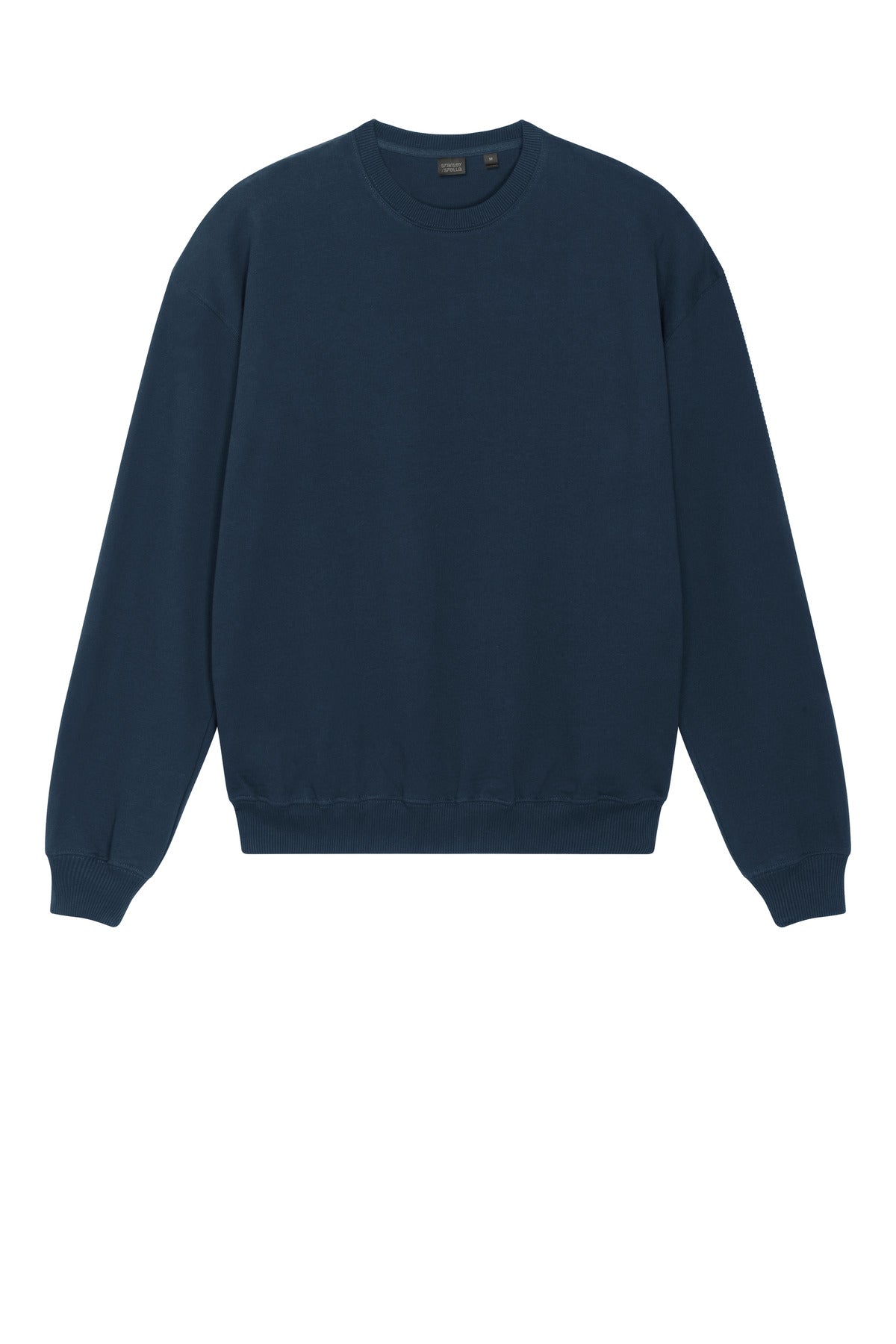 Front View of FrenchNavy Stanley/Stella Unisex Ledger Dry Crewneck Sweatshirt SXU029