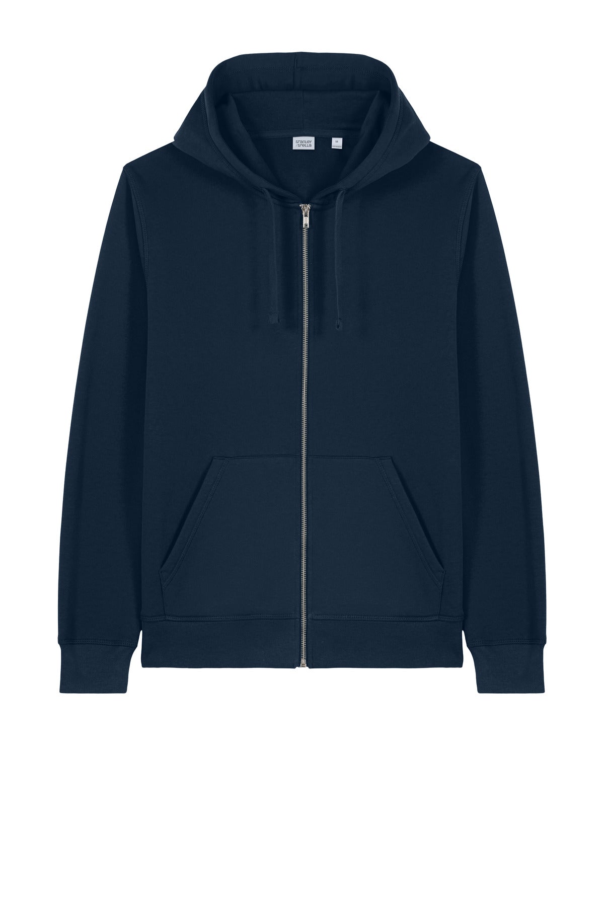 Front View of FrenchNavy Stanley/Stella Unisex Mixer Full-Zip Hooded Sweatshirt SXU011