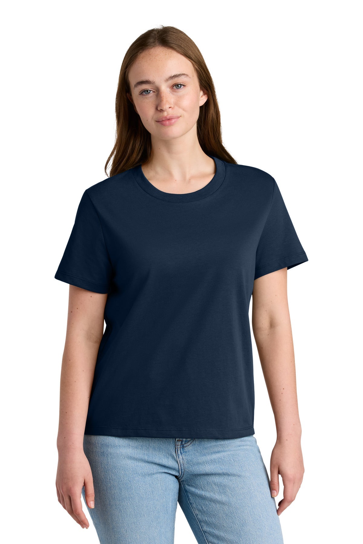 Front View of FrenchNavy Stanley/Stella Women's Stella Muser Tee SXW002