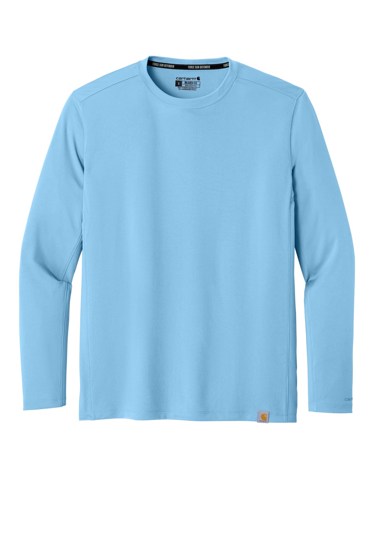 Front View of FreshWtrBl Carhartt Force Sun Defender Long Sleeve T-Shirt CT106972