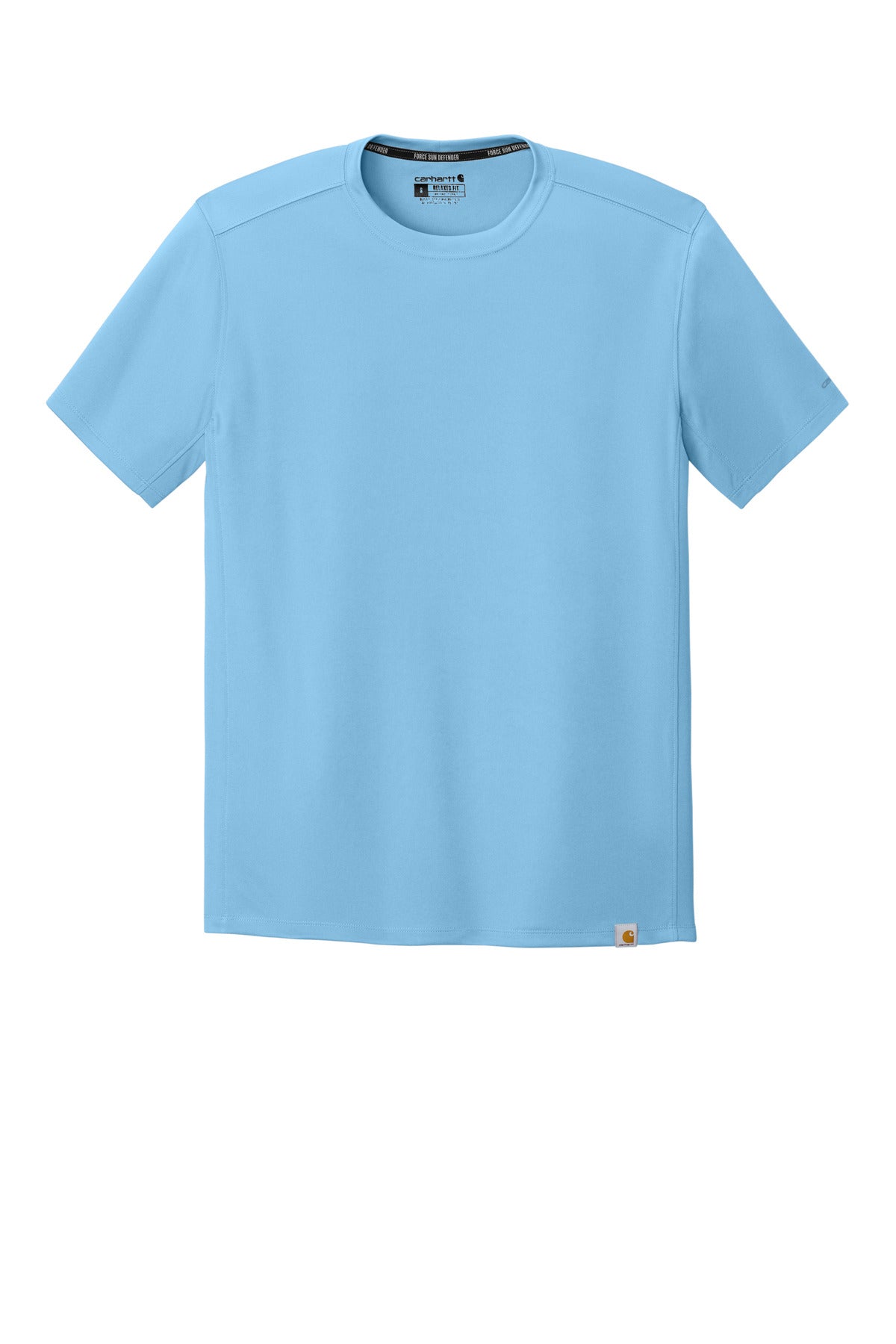 Front View of FreshWtrBl Carhartt Force Sun Defender Short Sleeve T-Shirt CT106868