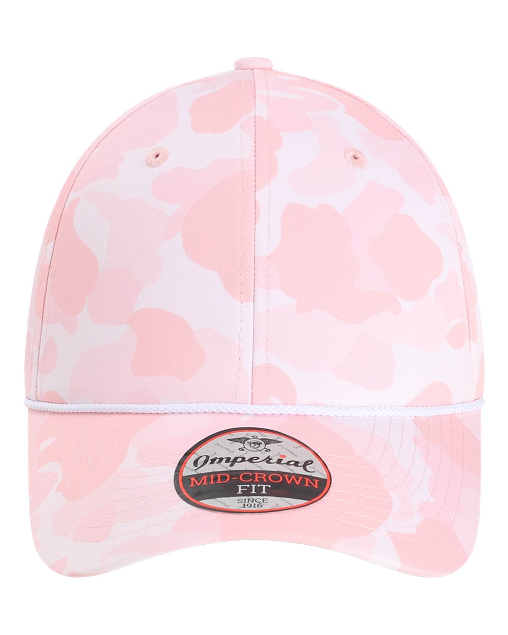 Front View of Frog Skin Camo Light Pink The Outtasite Cap - 5058
