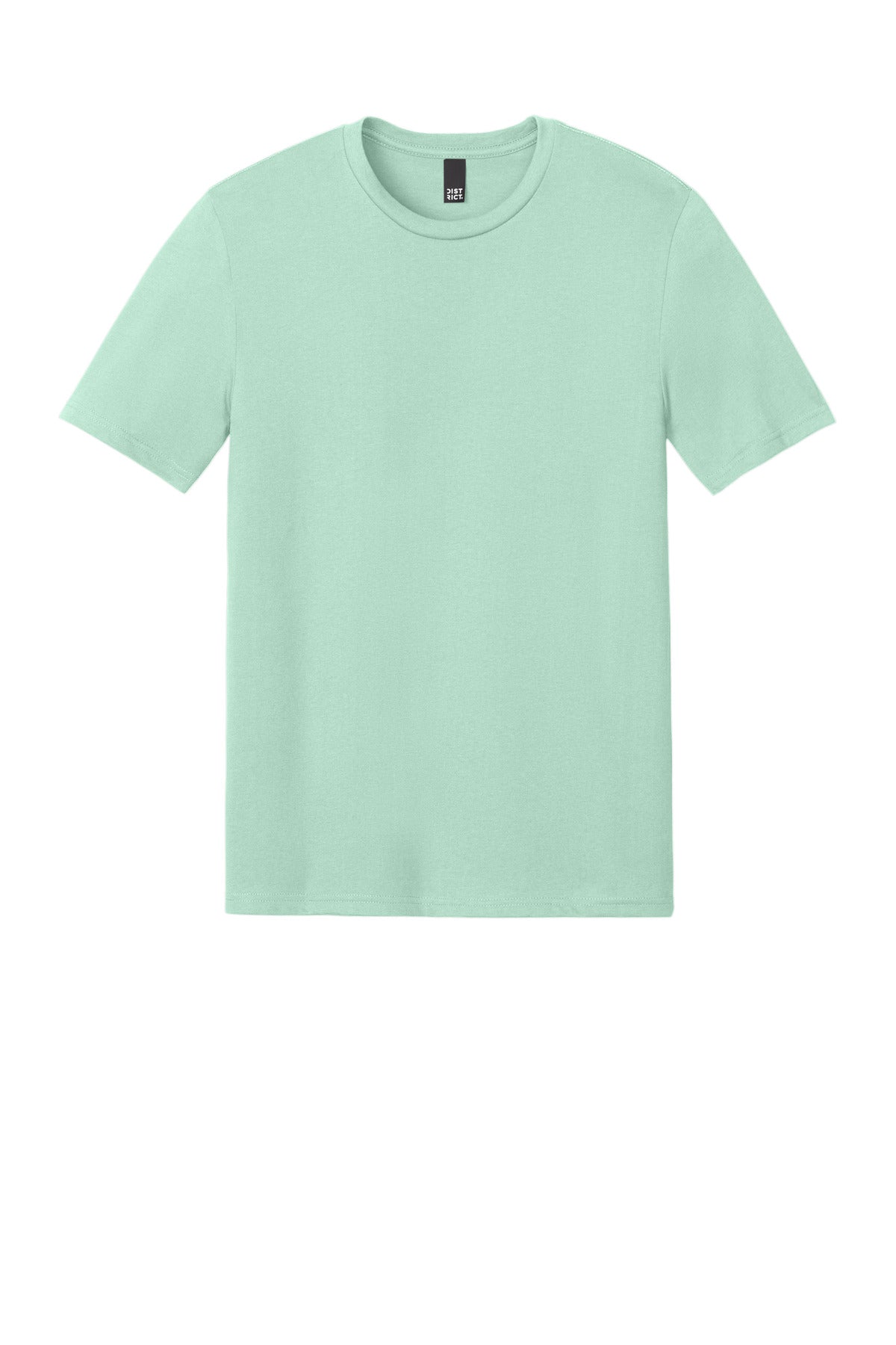 Front View of FrostdMint District Perfect Weight CVC Tee DT184